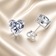 Heart-Cut Moissanite Stud Earrings