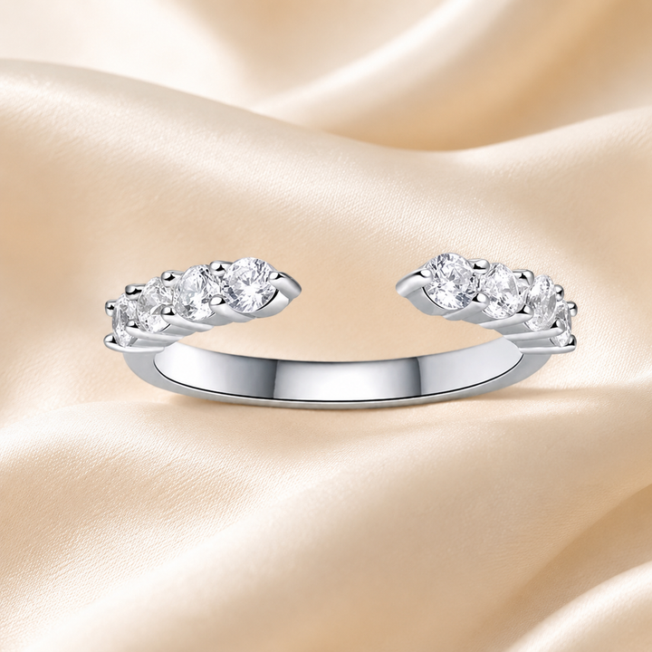 Lume Arc Open Moissanite Ring