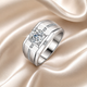 Aegis Round Moissanite Men's Ring