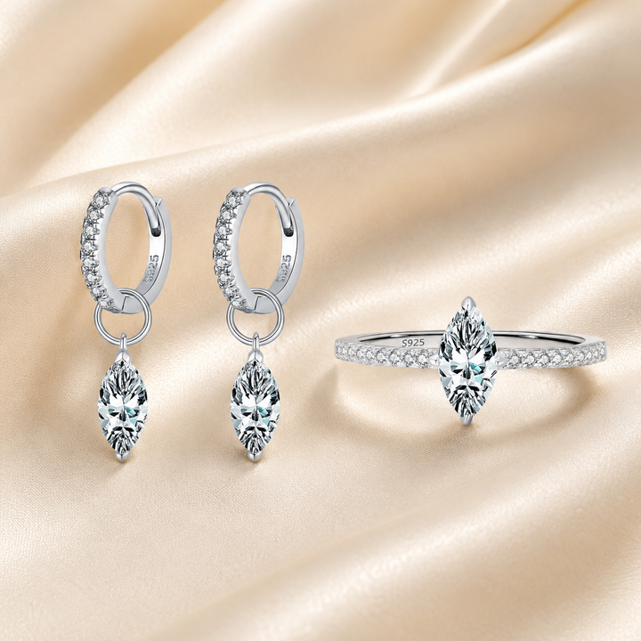 Lume Marquise Moissanite Jewelry Set