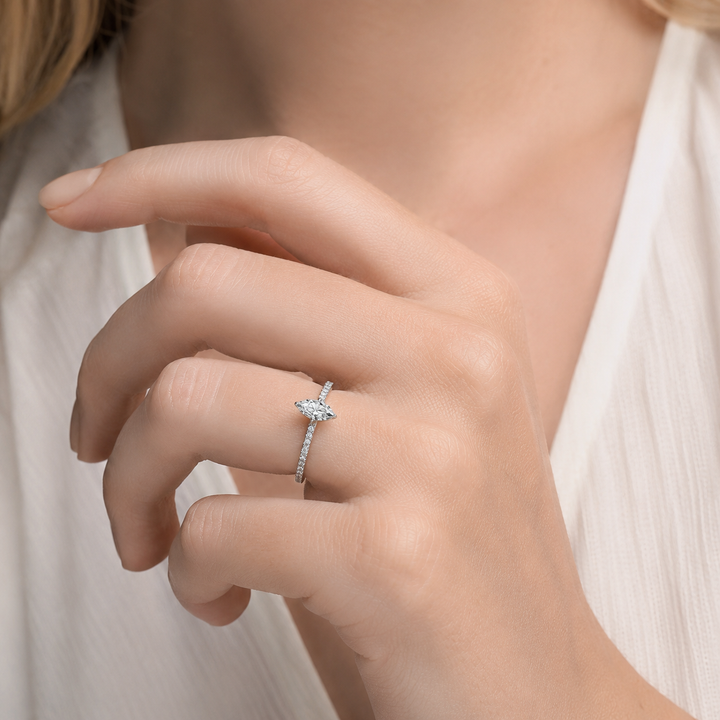 Lume Marquise Moissanite Jewelry Set
