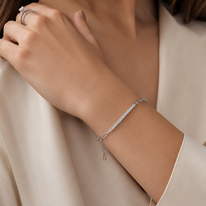 Luminous Line Moissanite Bracelet