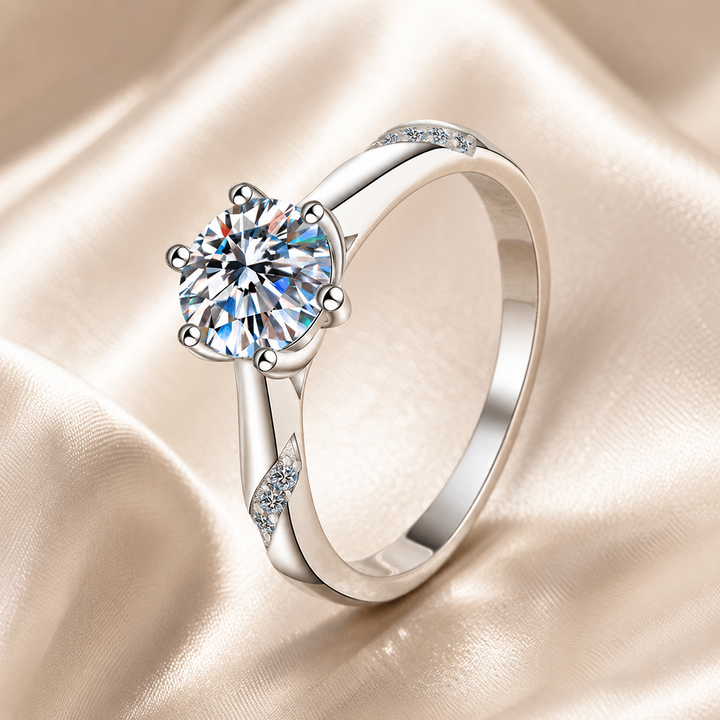 Starlift Solitaire Moissanite Ring
