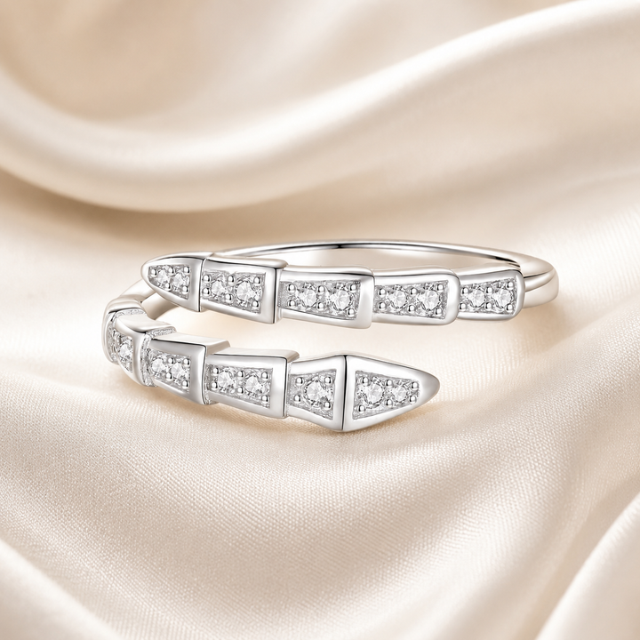 Adjustable Snake Moissanite Ring