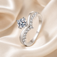 V-Curve Moissanite Ring