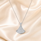 Radiant Fan Pavé Moissanite Necklace