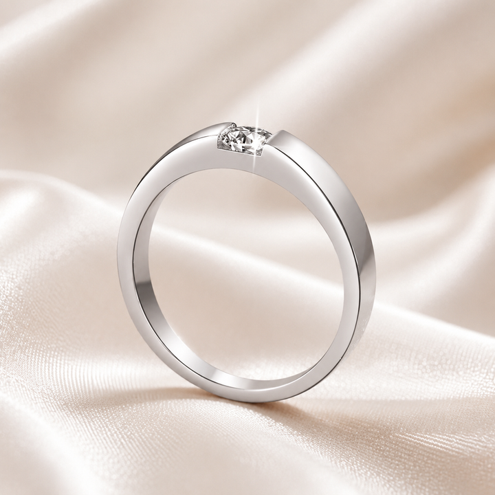 Silent Orbit Moissanite Band Ring