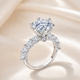Aurora Six-Prong Moissanite Ring