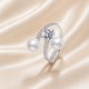 Twin Pearl Orbit Moissanite Ring | S925 Sterling Silver