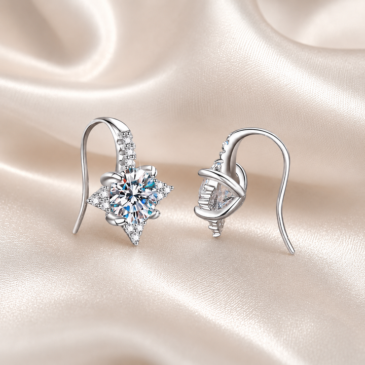 Moissanite Huggie Earrings