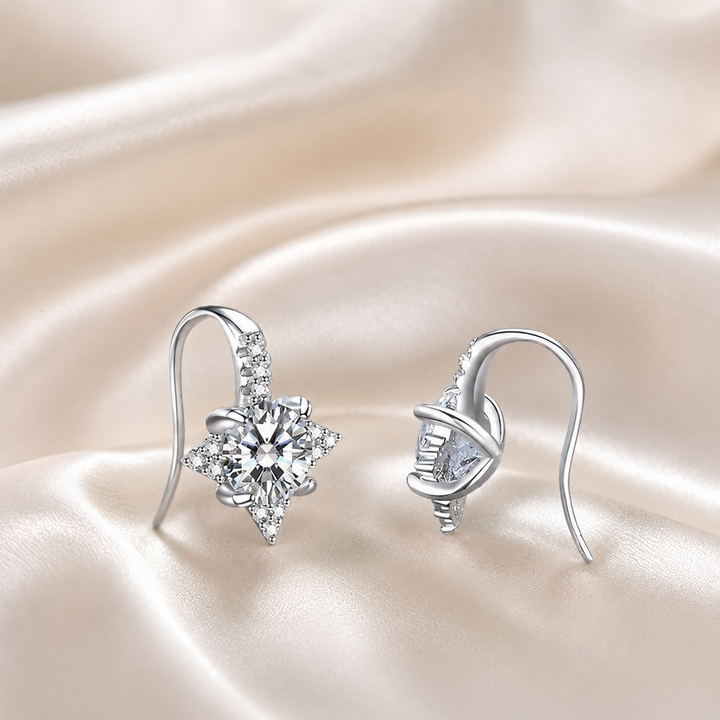 Moissanite Huggie Earrings