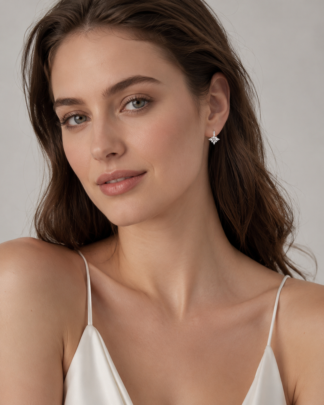Moissanite Huggie Earrings