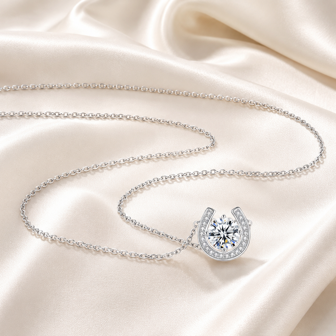 U-Shaped Moissanite Necklace