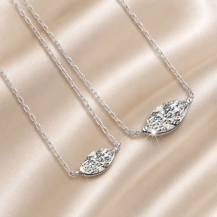 Marquise Moissanite Necklace