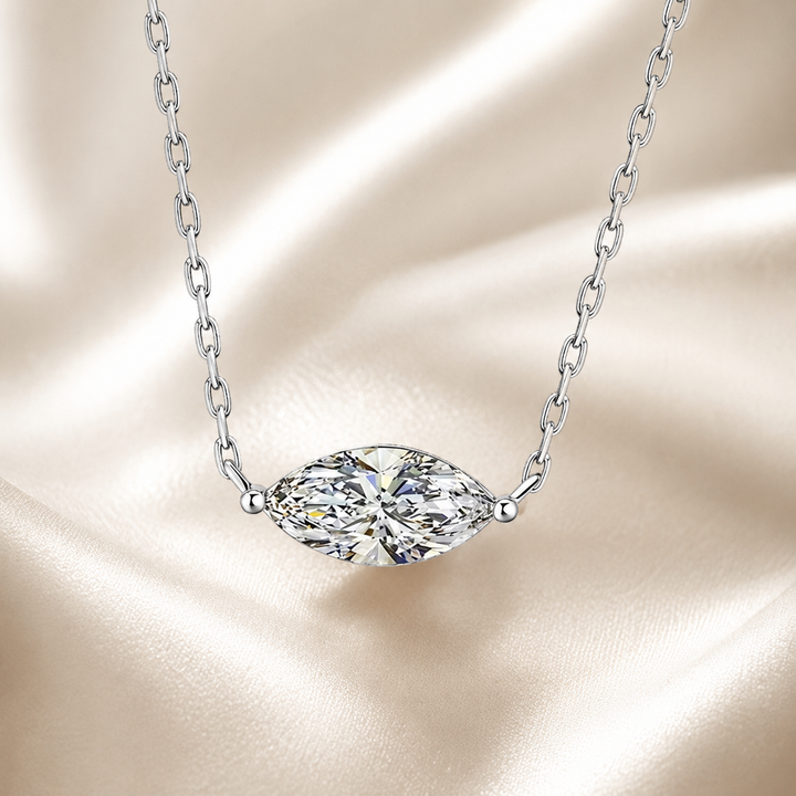 Marquise Moissanite Necklace