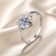 Heart Detail Moissanite Ring