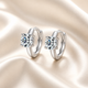 Moissanite Huggie Earrings
