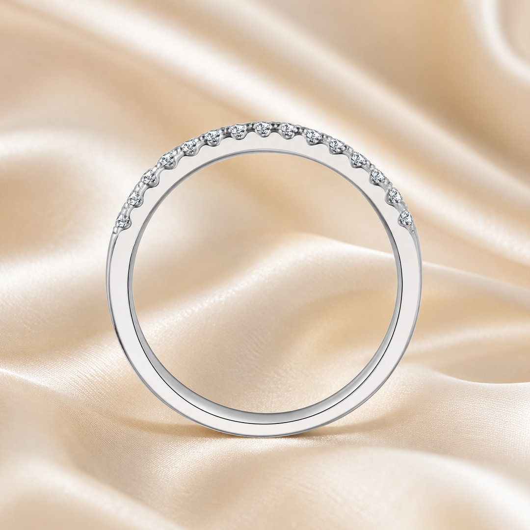 Pavé Moissanite Band Ring