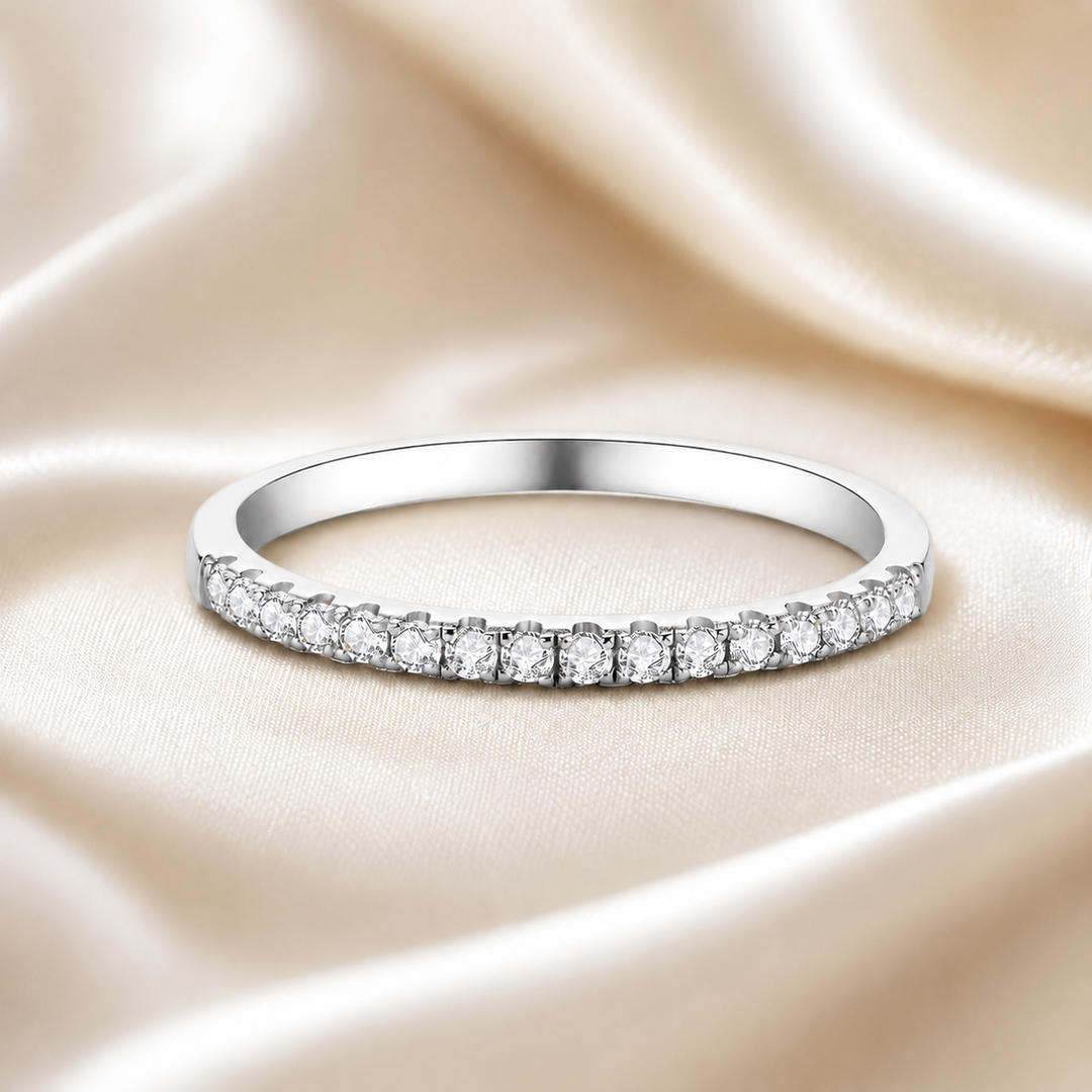 Pavé Moissanite Band Ring