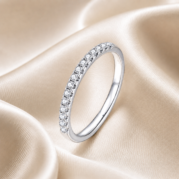 Pavé Moissanite Band Ring