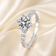 Celeste Bubble-Band Moissanite Solitaire Ring