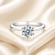 Round Cut Moissanite Solitaire Ring