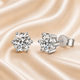 Classic Six-Prong Moissanite Stud Earrings