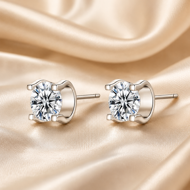 Eternal Promise Moissanite Stud Earrings