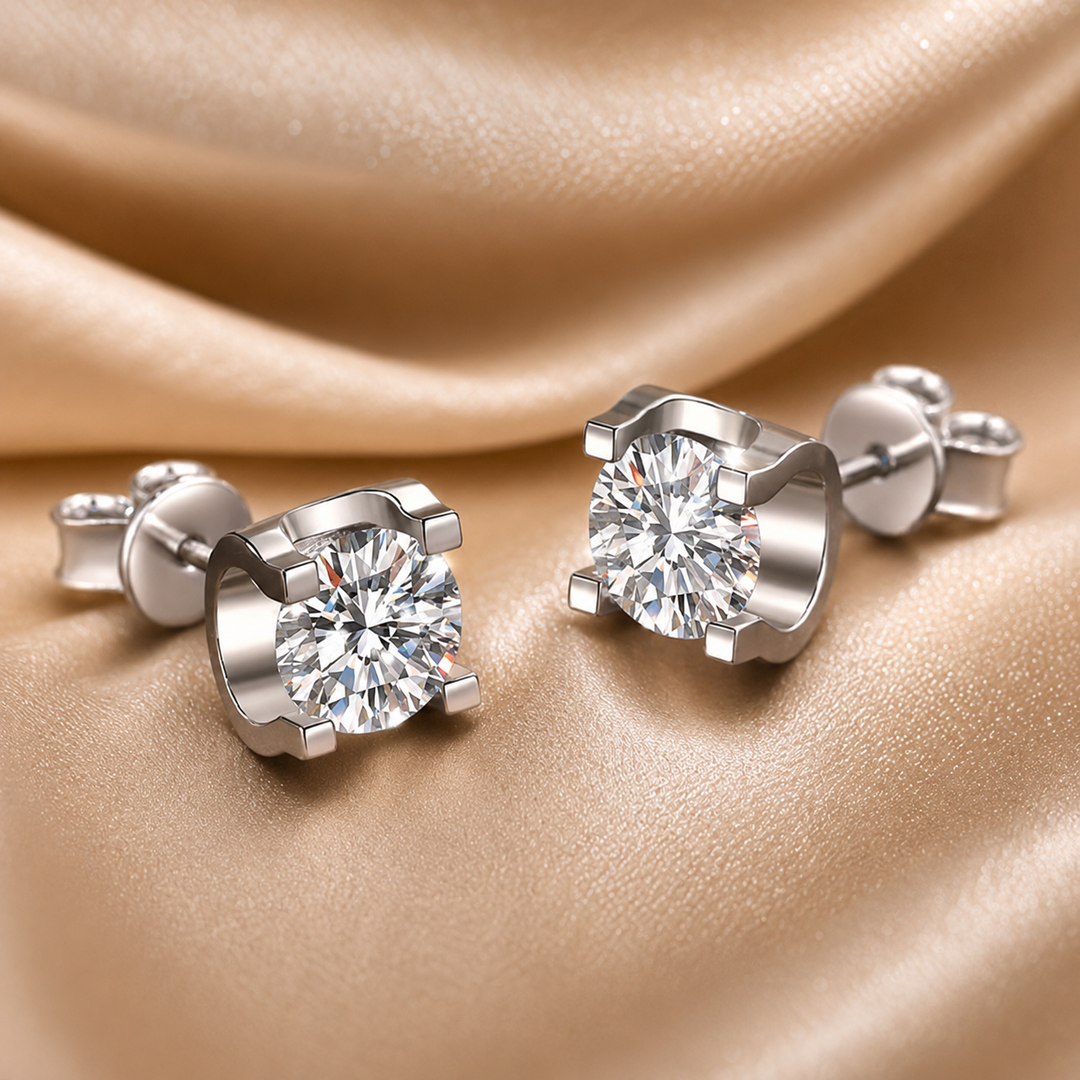 Eternal Promise Moissanite Stud Earrings