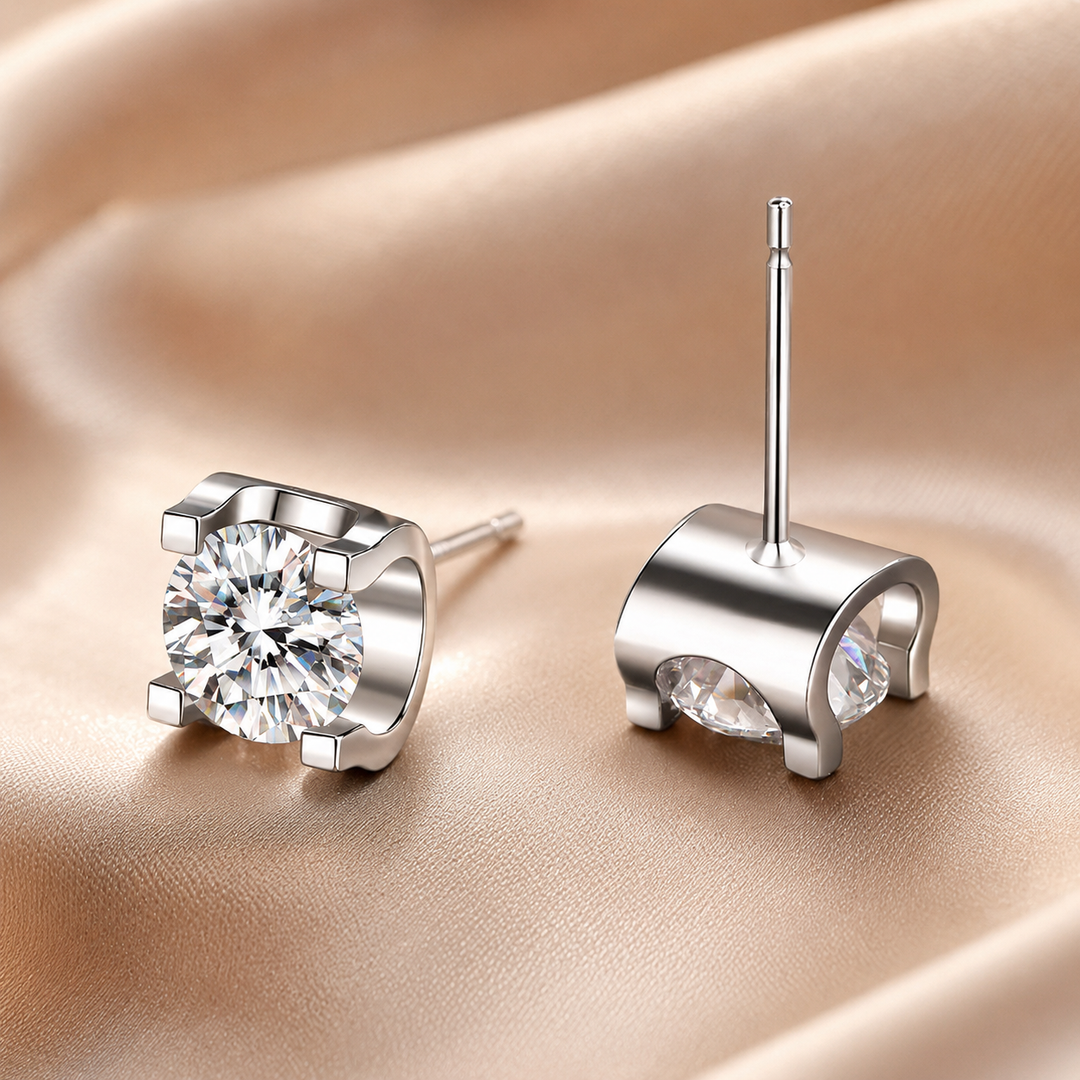 Eternal Promise Moissanite Stud Earrings
