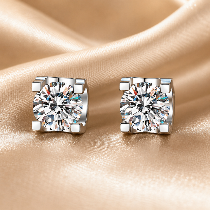 Eternal Promise Moissanite Stud Earrings