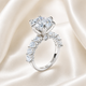 Aurora Six-Prong Moissanite Ring