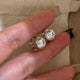 Round Cut Moissanite Huggie Earrings