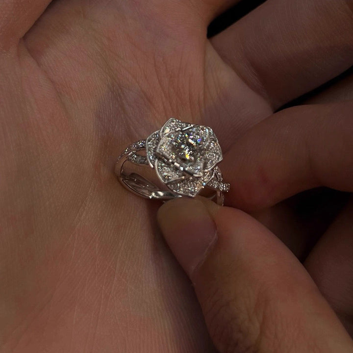 Rose Moissanite Ring