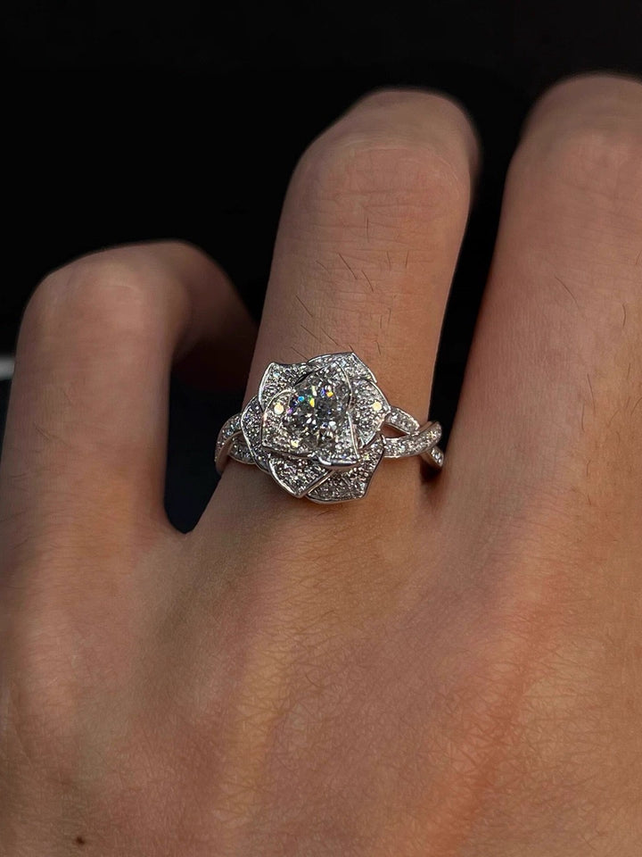 Rose Moissanite Ring