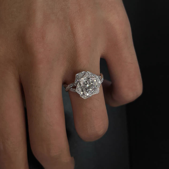 Rose Moissanite Ring