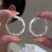 Silver Bead Pop Earrings