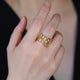 Crystal Cross Wrap Adjustable Ring