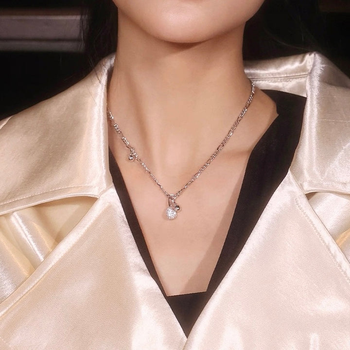 Crystal Drop Chain Necklace