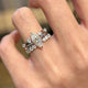 Marquise-Cut Moissanite Ring Set — 3-Piece Stackable | S925 Sterling Silver