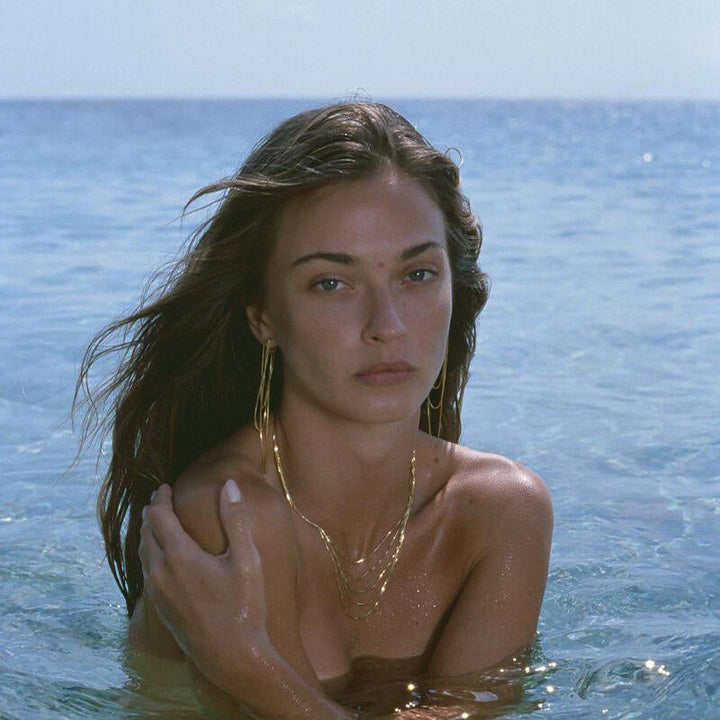 Minimalist Multi-Layer Chain Drop Earrings