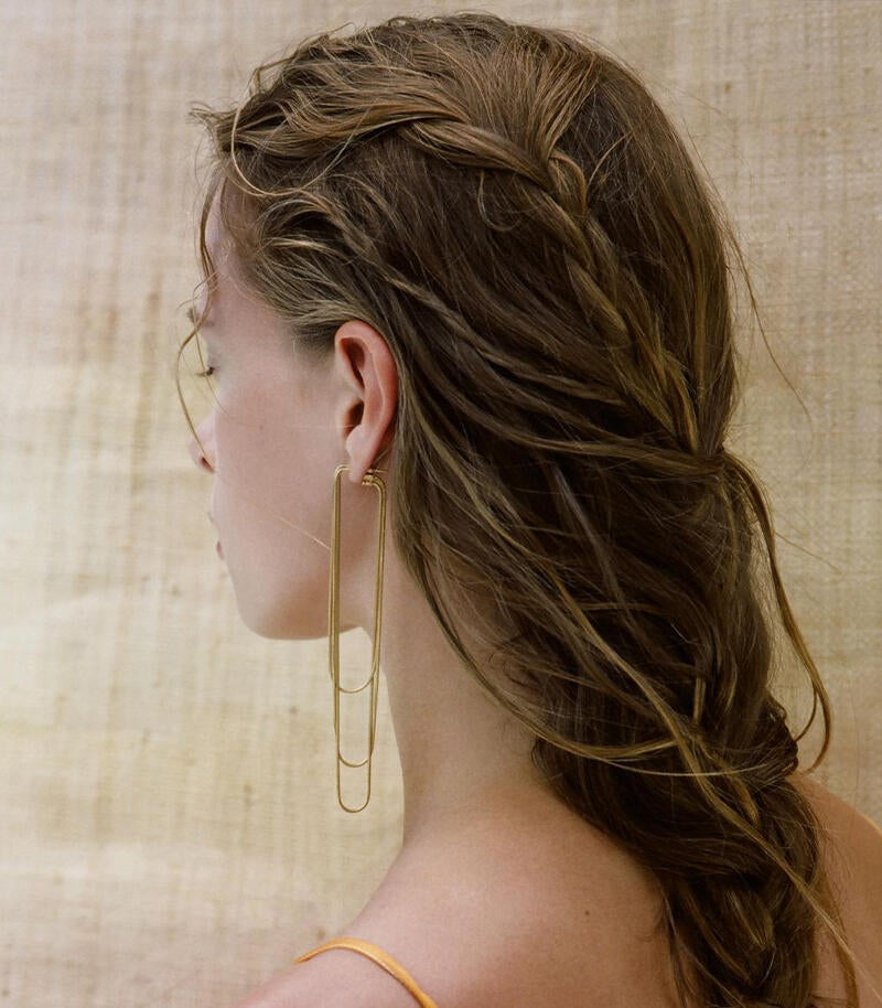 Minimalist Multi-Layer Chain Drop Earrings