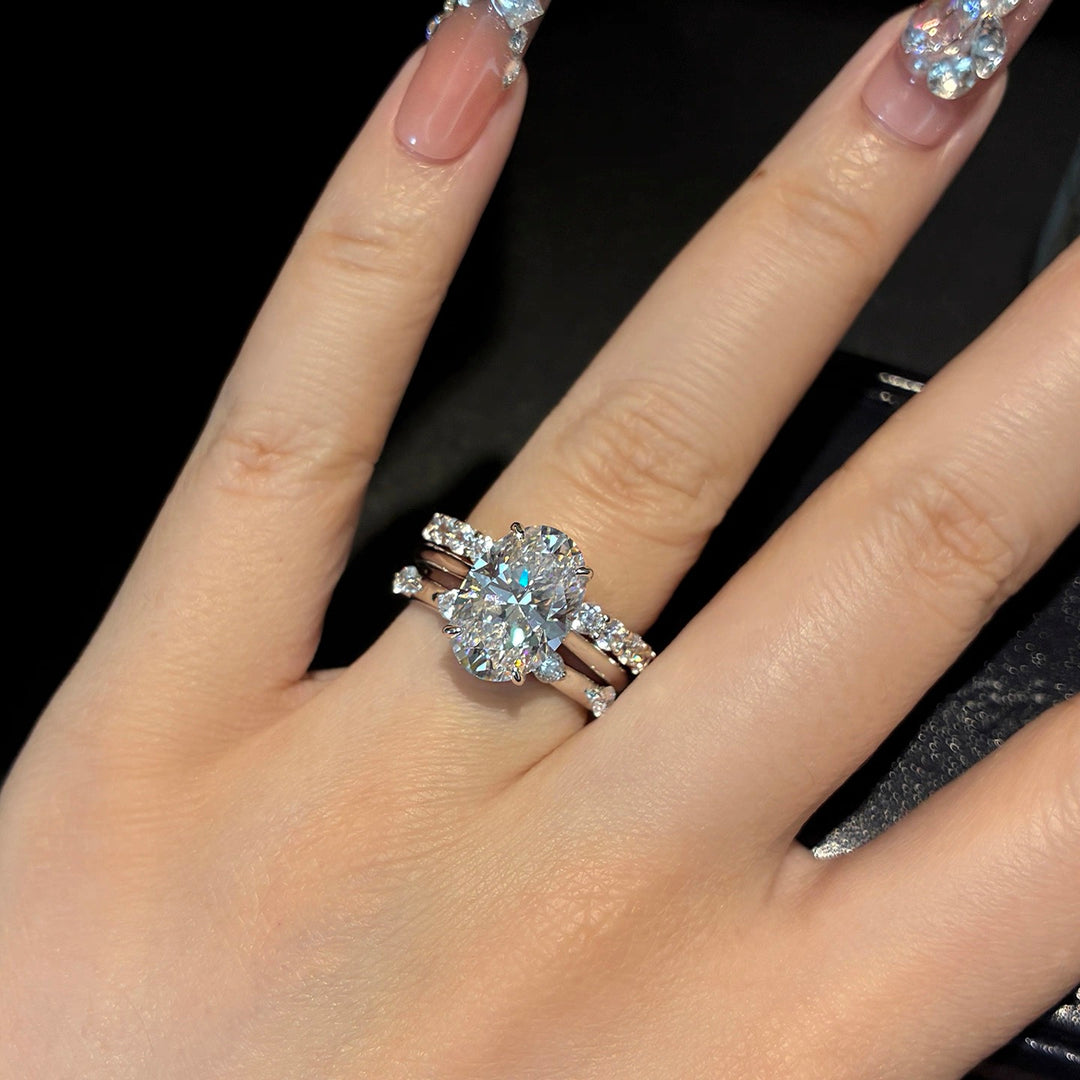 Round-Cut Moissanite Solitaire Ring