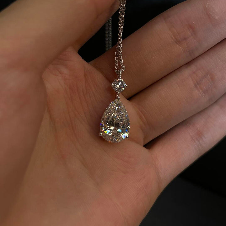 Luminéa Teardrop Moissanite Drop Necklace