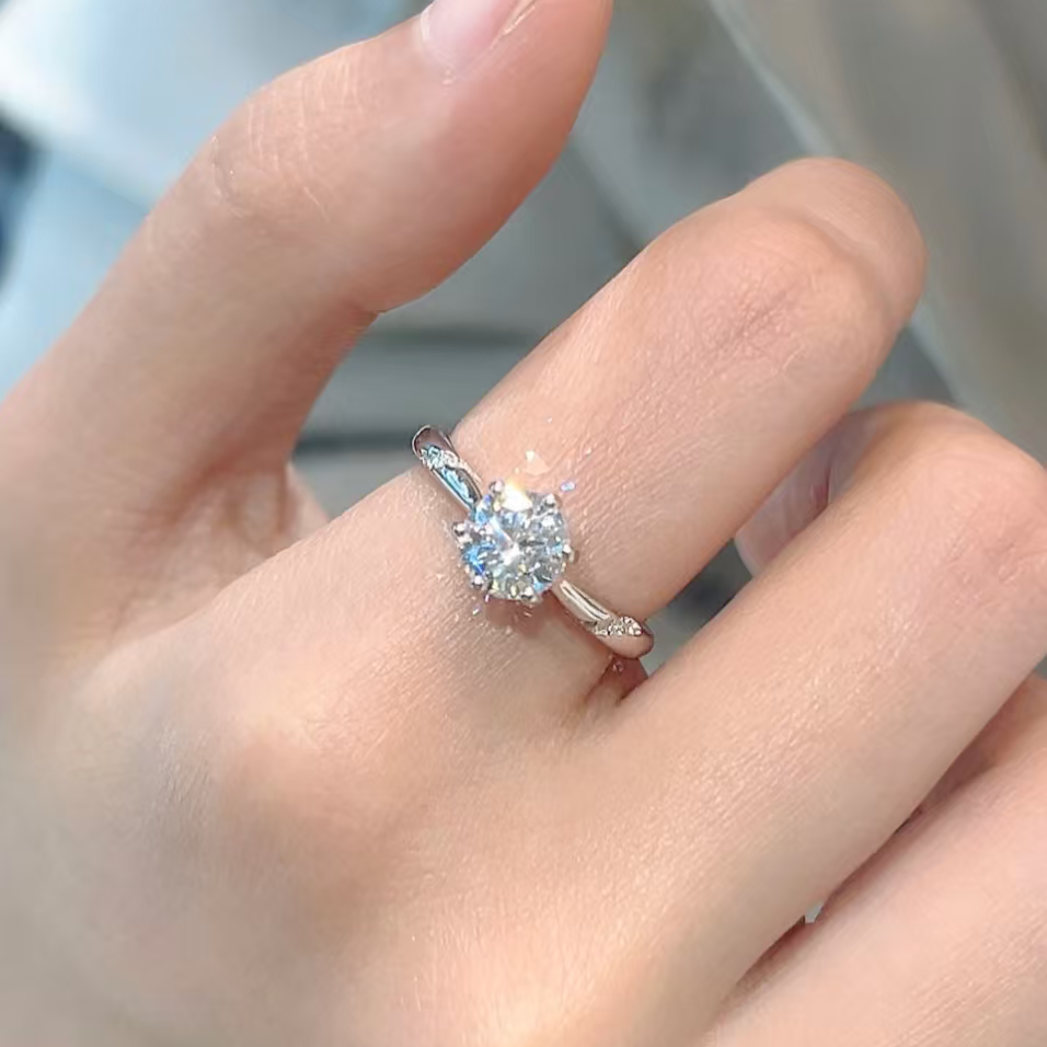 Starlift Solitaire Moissanite Ring