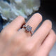 “Everlasting Promise” Bullhorn Moissanite Ring | S925 Sterling Silver