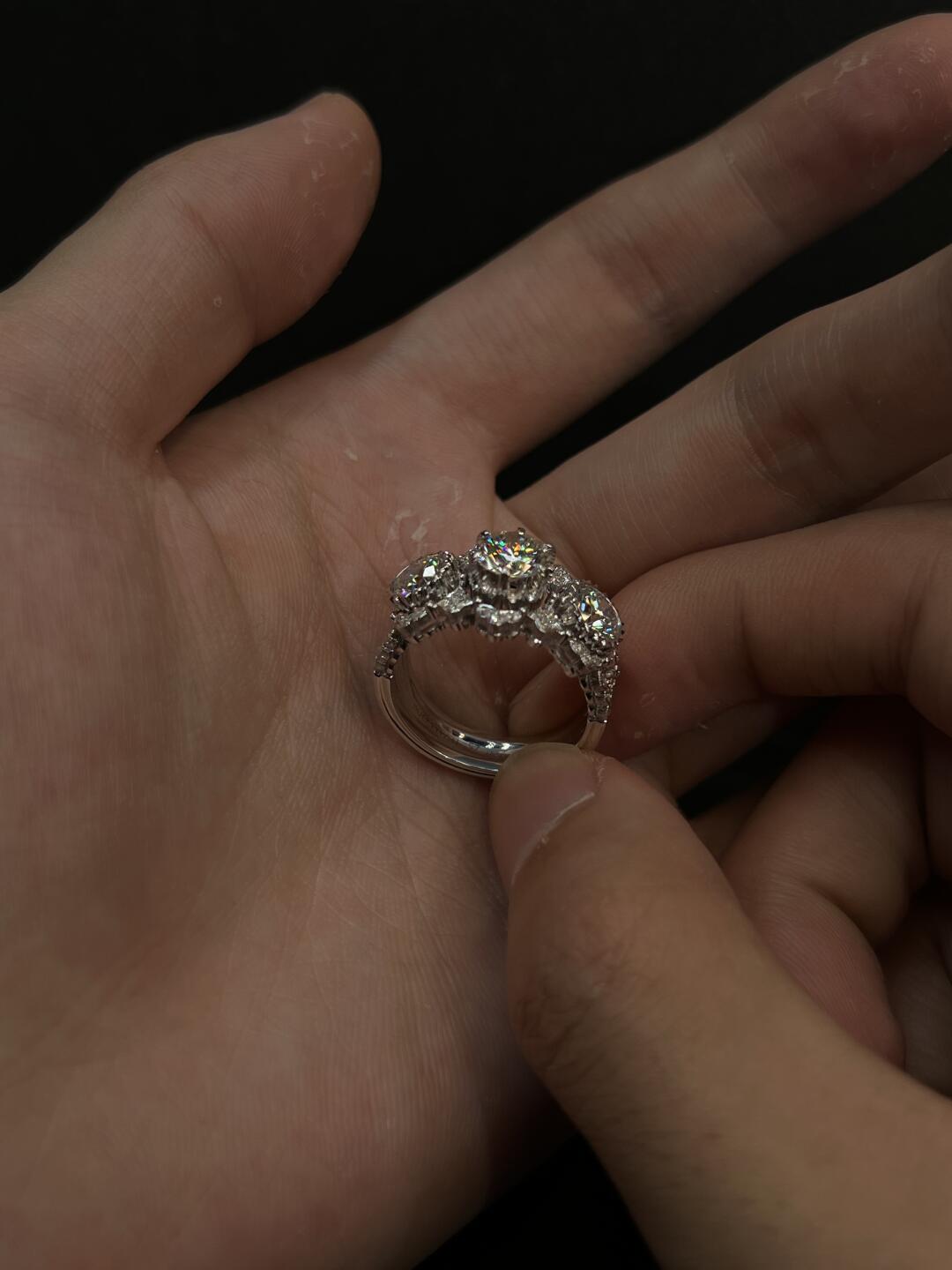 Elysia Oval Bloom Moissanite Ring