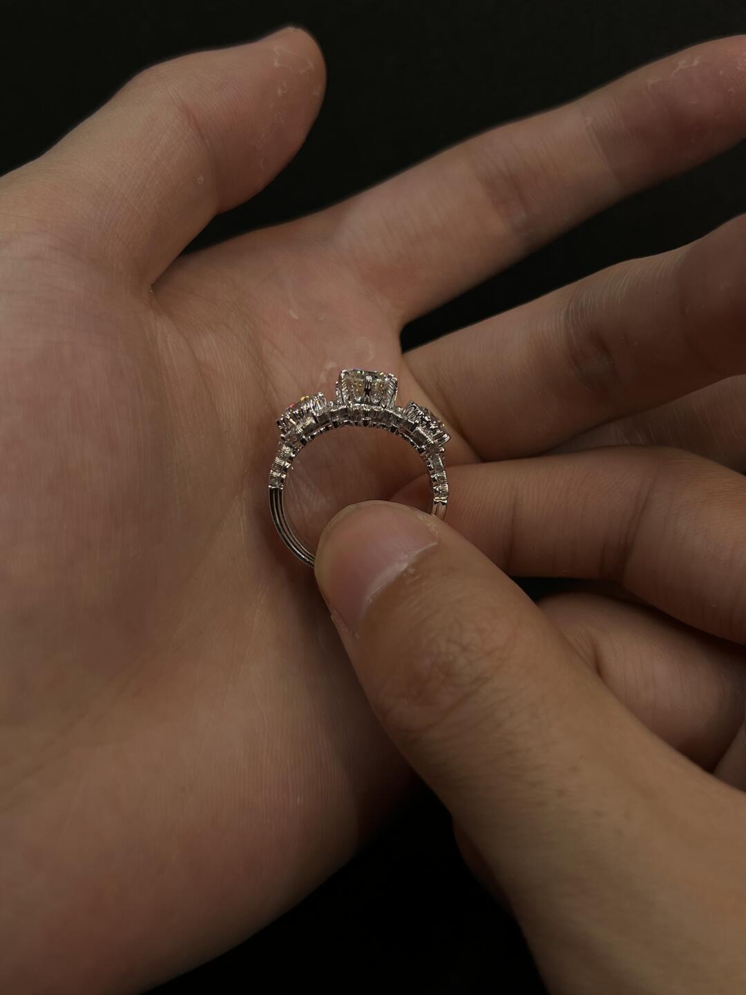 Elysia Oval Bloom Moissanite Ring