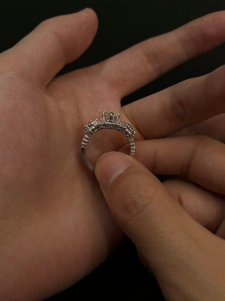 Elysia Oval Bloom Moissanite Ring