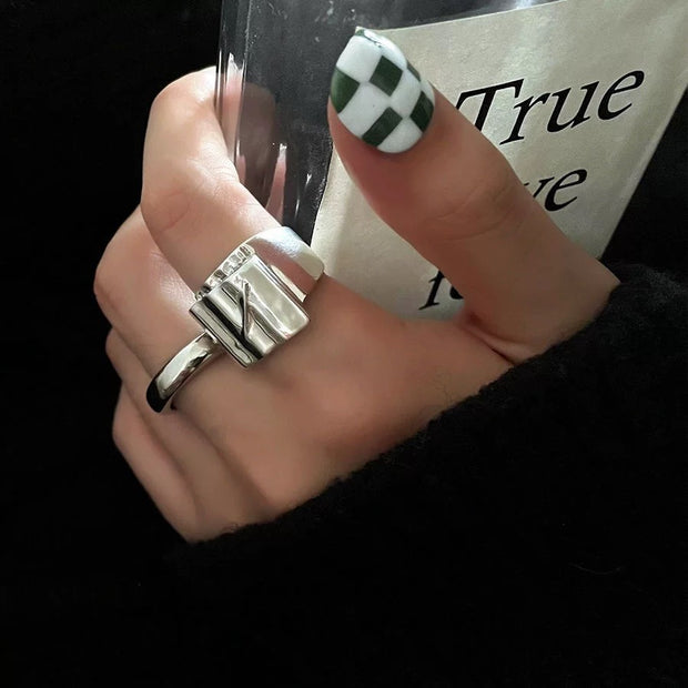 Designer Textured Adjustable Ring